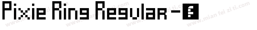 Pixie Ring Regular字体转换